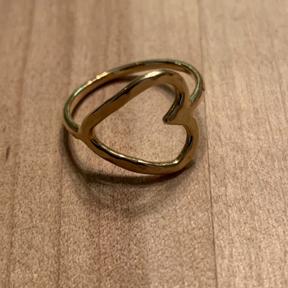 Adina Reyter gold heart ring